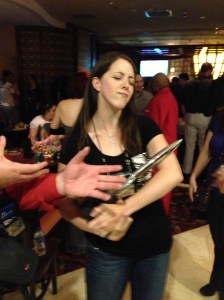 I did, however, manage to steal some cuddle time with Ken Liu's Hugo. 